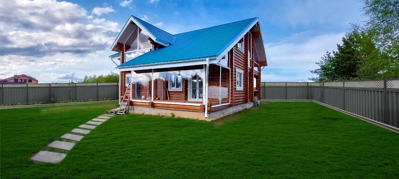 Мягкие окна на веранде загородного дома в посёлке Тучково